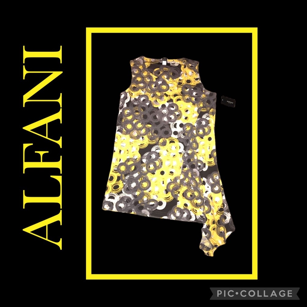 ALFANI Petite Graphic Nature Top